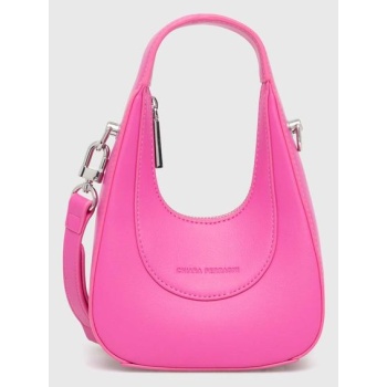 τσάντα chiara ferragni χρώμα ροζ κύριο υλικό 100%