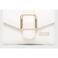πορτοφόλι silvian heach χρώμα: άσπρο 100% poliuretan
