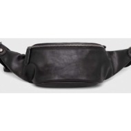 δερμάτινη τσάντα φάκελος answear lab χρώμα: μαύρο 100% φυσικό δέρμα