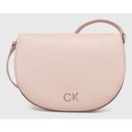 τσάντα calvin klein χρώμα: ροζ 100% poliuretan