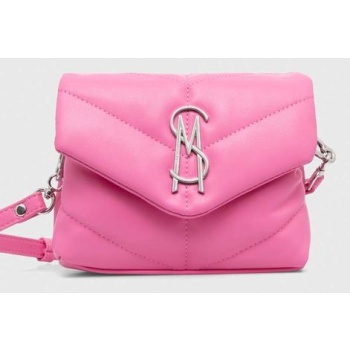 τσάντα steve madden btoy χρώμα ροζ κύριο υλικό 100%