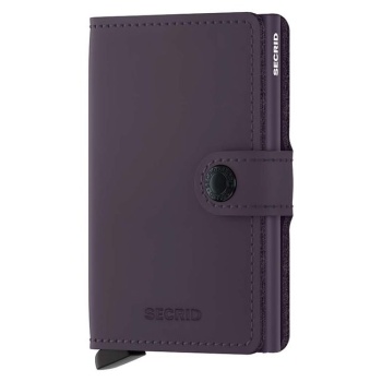 δερμάτινο πορτοφόλι secrid miniwallet matte dark purple