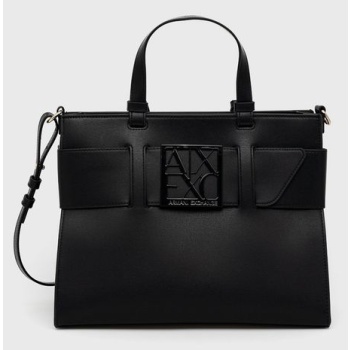 τσάντα armani exchange χρώμα μαύρο 942689 0a874 nos υλικό