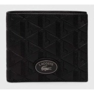 δερμάτινο πορτοφόλι lacoste ανδρικά, χρώμα: μαύρο κύριο υλικό: 100% δέρμα βοοειδών
εσωτερικό: 100% p