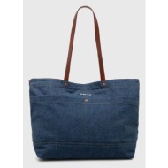 τσάντα levi`s 95% βαμβάκι, 5% δέρμα βοοειδών