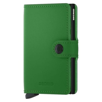 δερμάτινο πορτοφόλι secrid miniwallet matte bright green