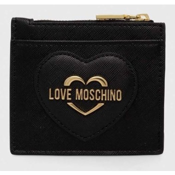 πορτοφόλι love moschino χρώμα μαύρο 100% poliuretan