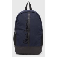 σακίδιο πλάτης pepe jeans hank legend χρώμα: ναυτικό μπλε pm030829 100% πολυεστέρας