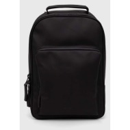 σακίδιο πλάτης rains 13260 backpacks χρώμα: μαύρο 100% πολυεστέρας με επίστρωση πολυουρεθάνης