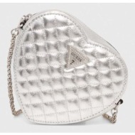 τσάντα guess χρώμα: ασημί κύριο υλικό: 100% poliuretan
φόδρα: 80% πολυεστέρας, 20% βαμβάκι
