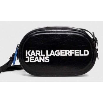 τσάντα karl lagerfeld jeans χρώμα μαύρο κύριο υλικό 100%