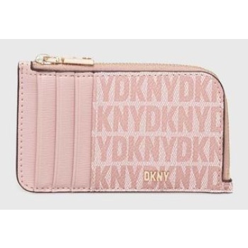 πορτοφόλι dkny χρώμα ροζ, r4112c94 100% pvc