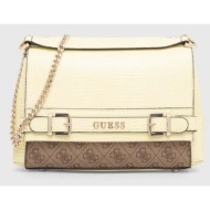 τσάντα guess sestri χρώμα: κίτρινο, hwsk90 01210 κύριο υλικό: 100% poliuretan
φόδρα: 80% πολυεστέρας