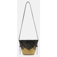 τσάντα allsaints ebro straw crossbody χρώμα: μαύρο, w075xa φόδρα: 100% βαμβάκι
υλικό 1: 100% θαλασσι