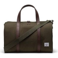 τσάντα herschel novel carry on duffle χρώμα: πράσινο 100% πολυεστέρας