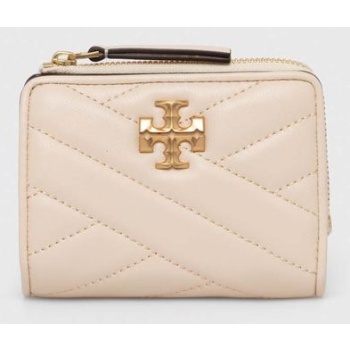 δερμάτινο πορτοφόλι tory burch kira chevron bi-fold