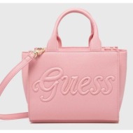 παιδική τσάντα guess χρώμα: ροζ, j4yz25 wg730 κύριο υλικό: 100% poliuretan
φόδρα: 100% πολυεστέρας