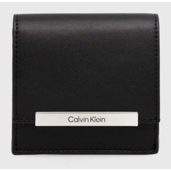 πορτοφόλι calvin klein χρώμα μαύρο, k60k612206 51%