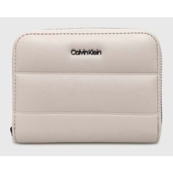 πορτοφόλι calvin klein χρώμα γκρι, k60k612201 51%