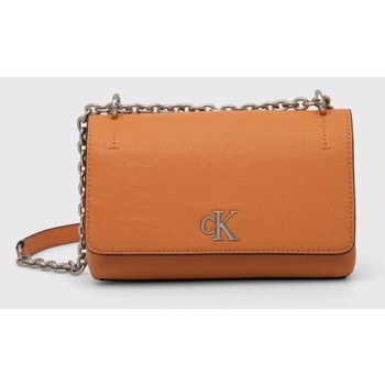 τσάντα calvin klein jeans χρώμα μπεζ, k60k612233 51%