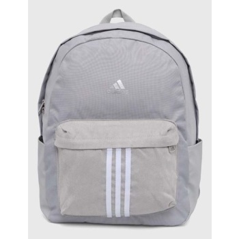 σακίδιο πλάτης adidas χρώμα γκρι, jf0800 κύριο υλικό 100%