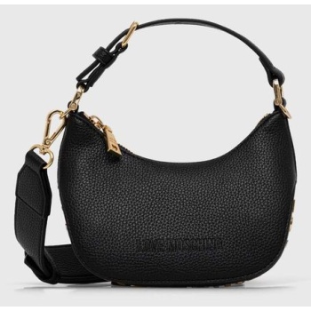 τσάντα love moschino χρώμα μαύρο, jc4019pp1llt0000 100%