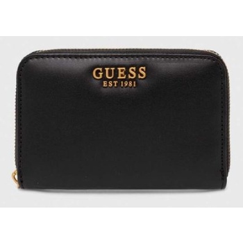 πορτοφόλι guess laurel χρώμα μαύρο, swva85 00400 κύριο