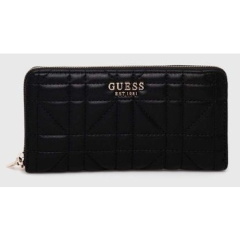 πορτοφόλι guess assia χρώμα μαύρο, swqg84 99460 κύριο