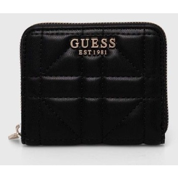 πορτοφόλι guess assia χρώμα μαύρο, swqg84 99370 κύριο