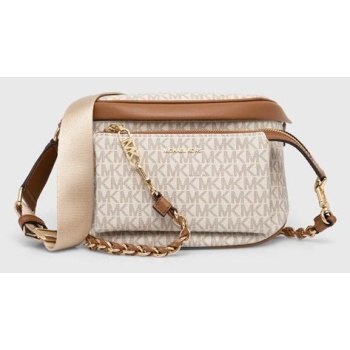 τσάντα michael michael kors χρώμα μπεζ, 30s4g04m0b 89%