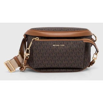 τσάντα michael michael kors χρώμα καφέ, 30s4g04m0b 89%