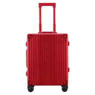 βαλίτσα aleon 21` domestic carry-on χρώμα: κόκκινο, 2155 αλουμίνιο, πολυεστέρας