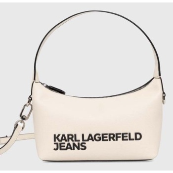 τσάντα karl lagerfeld jeans χρώμα μπεζ, 245j3009 58%