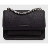δερμάτινη τσάντα michael michael kors χρώμα: μαύρο, 32t4sc7c1t 100% δέρμα βοοειδών