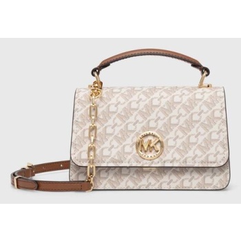 τσάντα michael michael kors χρώμα μπεζ, 32t4gd8c5b 91%