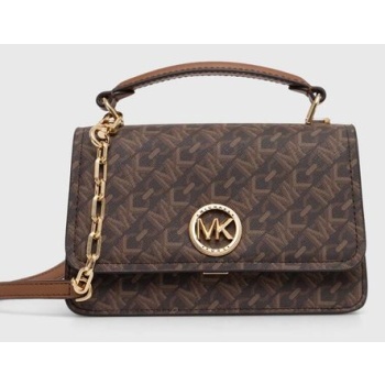 τσάντα michael michael kors χρώμα καφέ, 32t4gd8c5b 91%