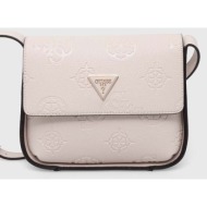 τσάντα guess keandra χρώμα: ροζ, hwpl93 23200 100% poliuretan