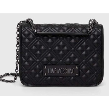 τσάντα love moschino χρώμα μαύρο, jc4000pp1lla0000