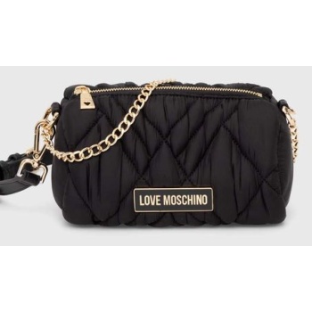 τσάντα love moschino χρώμα μαύρο, jc4161pp1llr100a 80%