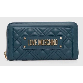 πορτοφόλι love moschino χρώμα πράσινο, jc5600pp1lla0000