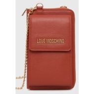 πορτοφόλι love moschino χρώμα: πορτοκαλί, jc5701pp1lld0000 100% poliuretan