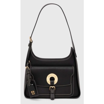 τσάντα love moschino χρώμα μαύρο, jc4053pp1llg0000 100% pu