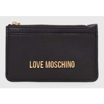 πορτοφόλι love moschino χρώμα μαύρο, jc5614pp1lld0000