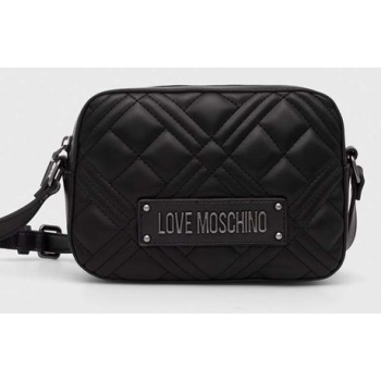 τσάντα love moschino χρώμα μαύρο, jc4150pp1lla0000