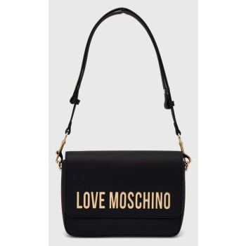 τσάντα love moschino χρώμα μαύρο, jc4023pp1lkd0000 100%