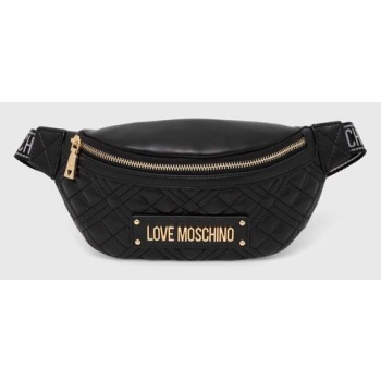 τσάντα φάκελος love moschino χρώμα μαύρο, jc4003pp1lla0000