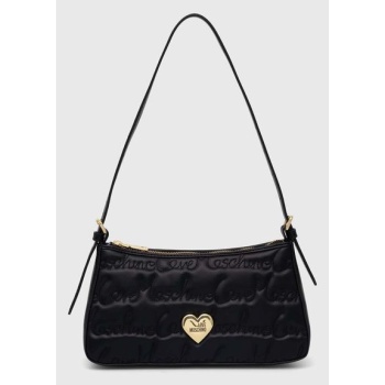 τσάντα love moschino χρώμα μαύρο, jc4126pp1llj0000 100%