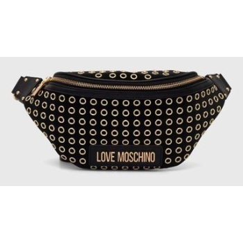 τσάντα φάκελος love moschino χρώμα μαύρο, jc4060pp1llh100a