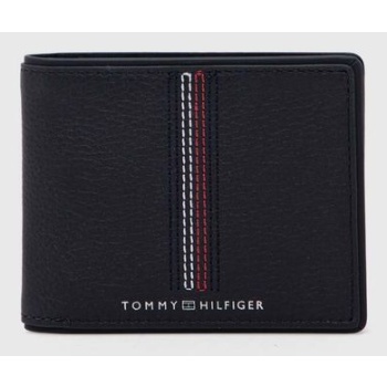 δερμάτινο πορτοφόλι tommy hilfiger ανδρικό, χρώμα ναυτικό