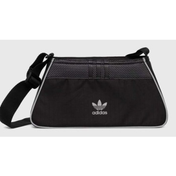 τσάντα adidas originals χρώμα μαύρο, iw8621 κύριο υλικό